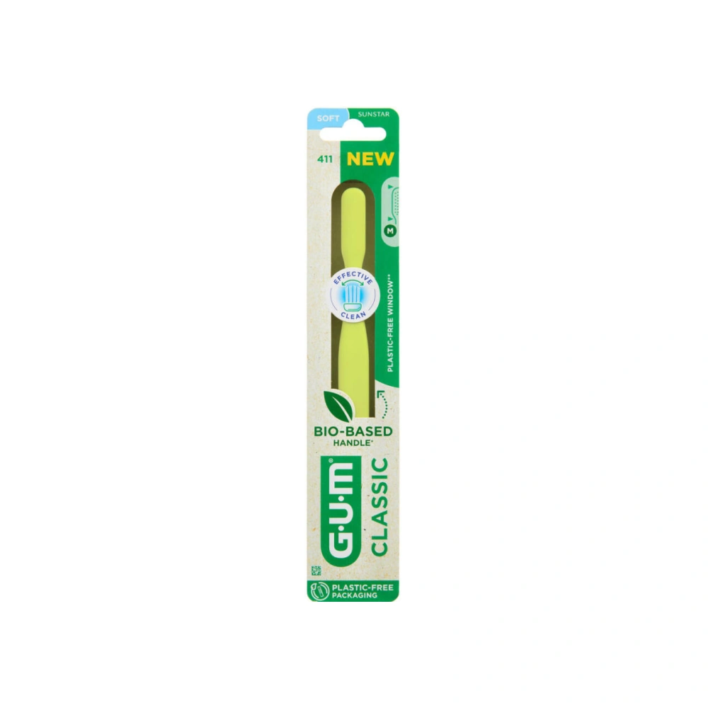 GUM CLASSIC Tandbørste 411 Soft – 1 stk