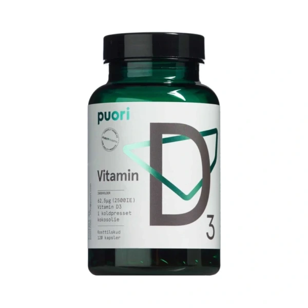 Puori Vitamin D3 62,5 µg – 120 stk
