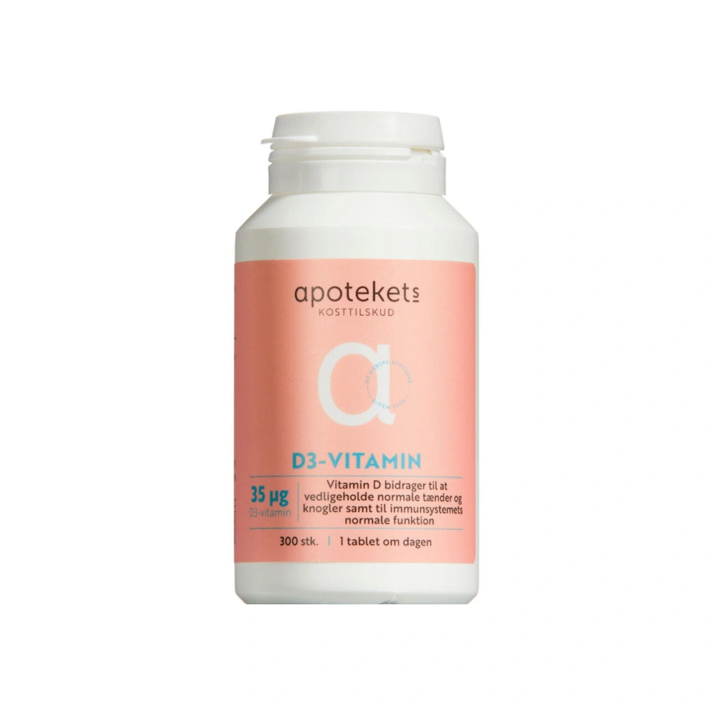 Apotekets D3-vitamin 35 µg - 300 stk.