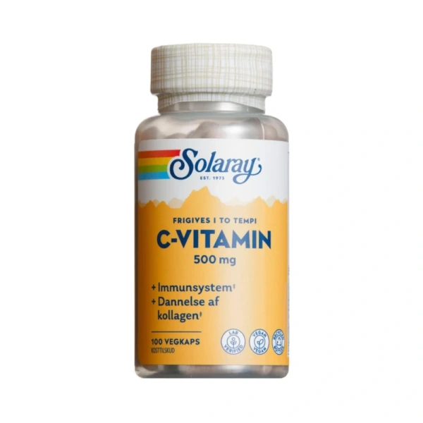 Solaray C-vitamin 500 mg – 100 stk
