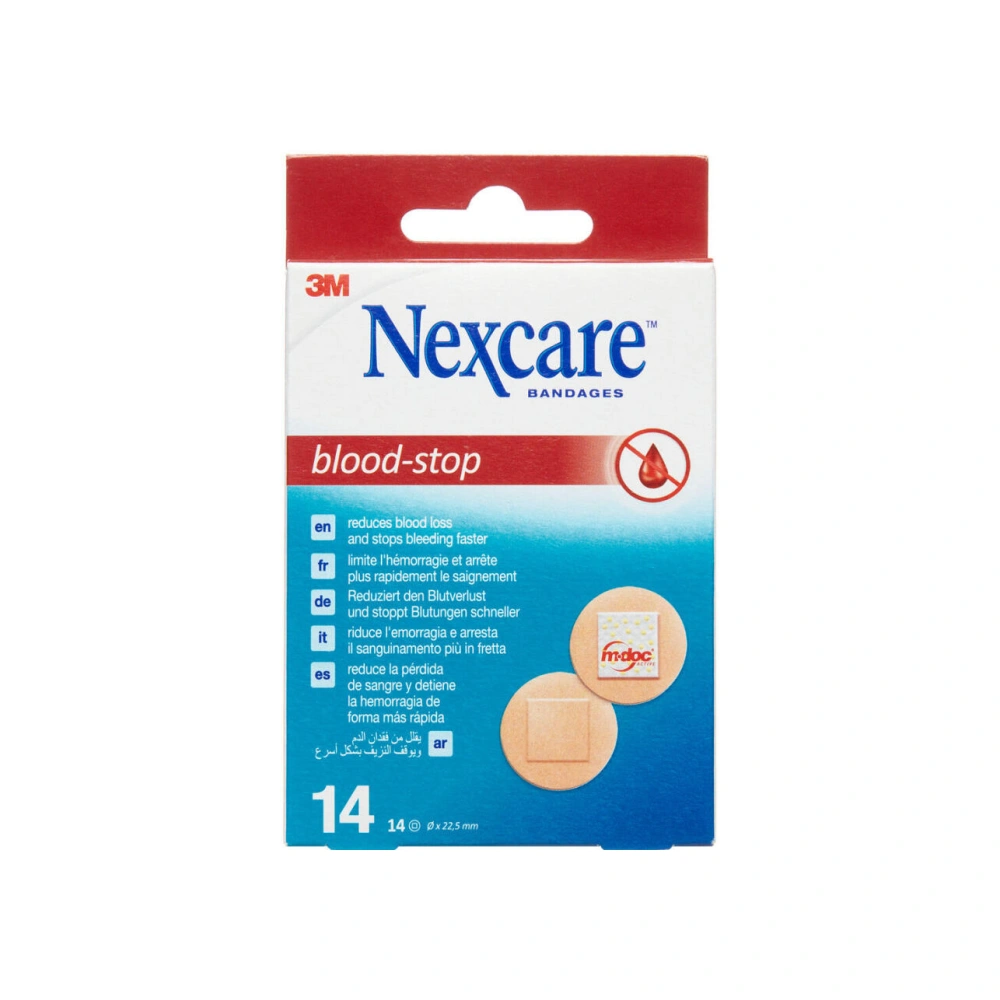 3M Nexcare Blood-Stop Runde Plaster – 14 stk
