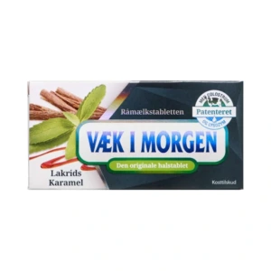 Væk I Morgen Halstablet Lakrids/Karamel – 20 stk