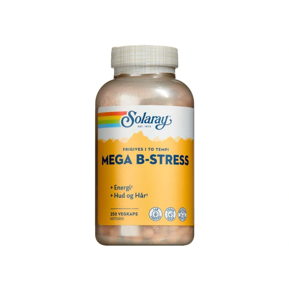 Solaray Mega B-Stress - 250 stk.