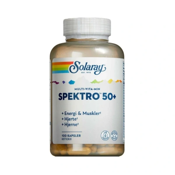 Solaray Spektro 50+ – 100 stk