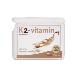 DeepSeaPharma K2 Vitamin Tablet 90 µg – 120 stk