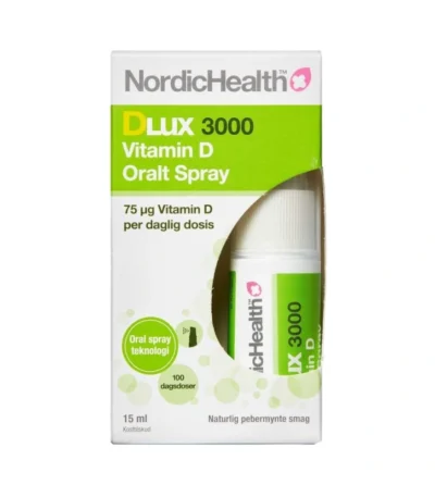 NordicHealth DLux 3000 D-vitamin Spray 75 µg - 15 ml