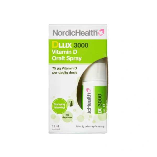 NordicHealth DLux 3000 D-vitamin Spray 75 µg - 15 ml