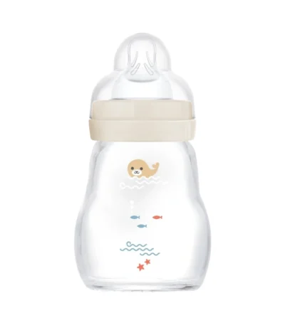 MAM Feel Good Glass Bottle 170 ml Neutral – 1 stk