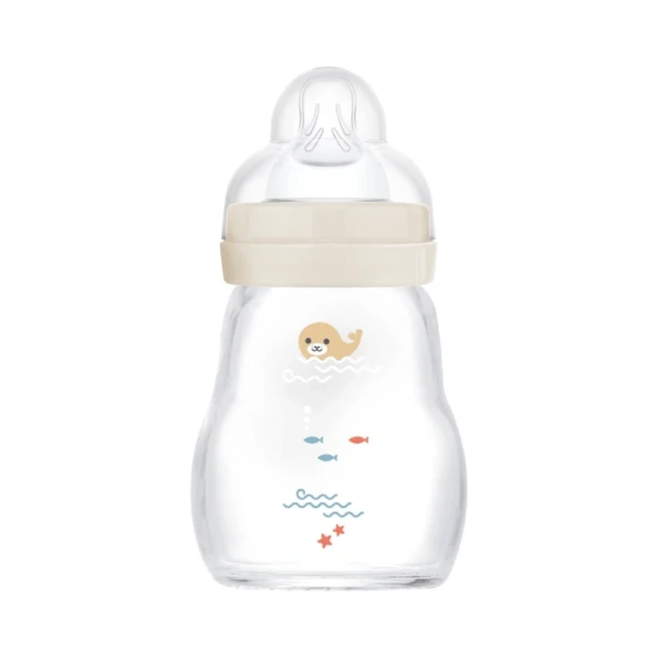 MAM Feel Good Glass Bottle 170 ml Neutral – 1 stk