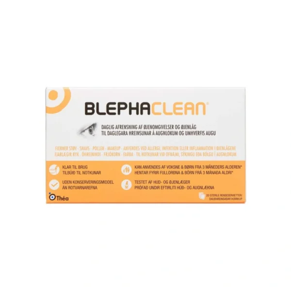 Théa Nordic Blephaclean Vådserviet – 20 stk