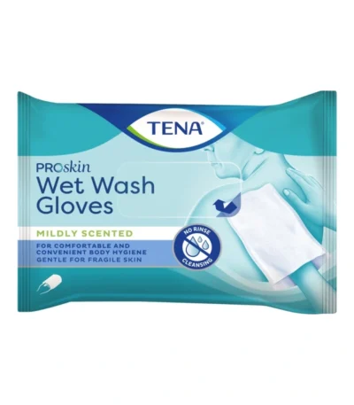 TENA ProSkin Wet Wash Glove – 5 stk