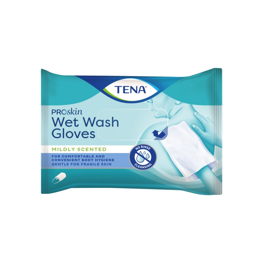 TENA ProSkin Wet Wash Glove – 5 stk