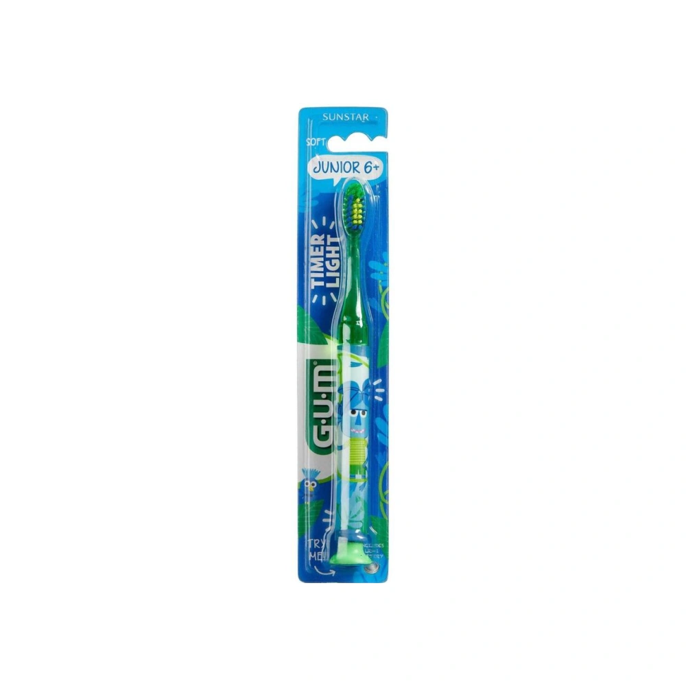 GUM Tandbørste Junior Jungledyr Light Up 6+ år - 1 stk