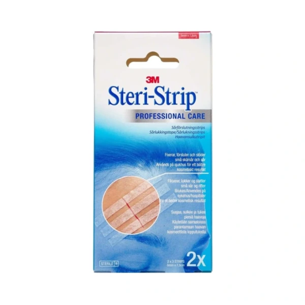 3M Steri-Strip 6mmx75mm Brun – 2 x 3 stk