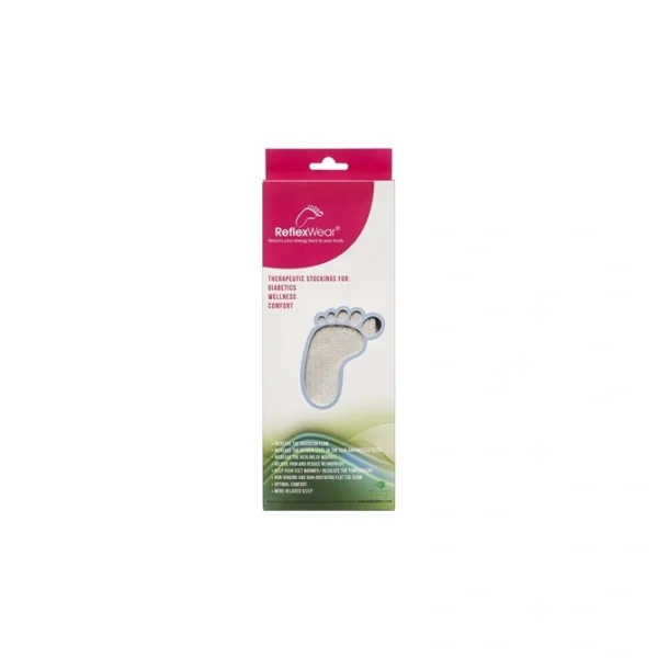 ReflexWear Diabetesstrømpe Tyk, Natur Str. 35-38 – 1 par