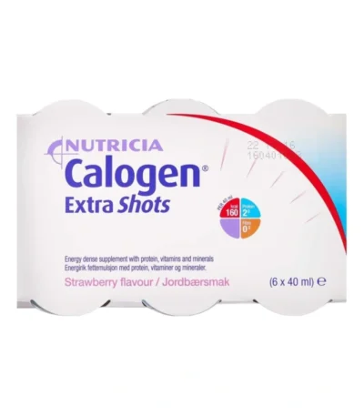 Nutricia Calogen Extra Shot Jordbær – 6 x 40 ml