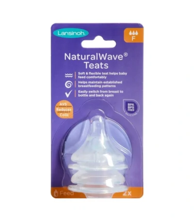 Lansinoh NaturalWave Flaskesut Fast Flow – 2 stk