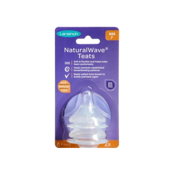 Lansinoh NaturalWave Flaskesut Fast Flow – 2 stk