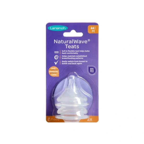 Lansinoh NaturalWave Flaskesut Medium Flow – 2 stk