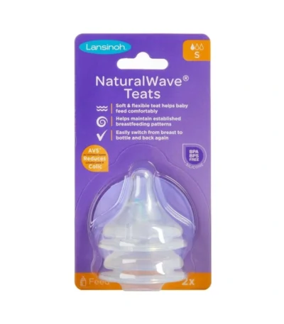 Lansinoh NaturalWave Flaskesut Slow Flow – 2 stk