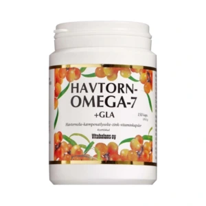 Vitabalans Havtorn Omega-7 +GLA kapsler – 150 stk
