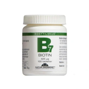 Natur Drogeriet Mega Biotin Vitamin – 100 stk