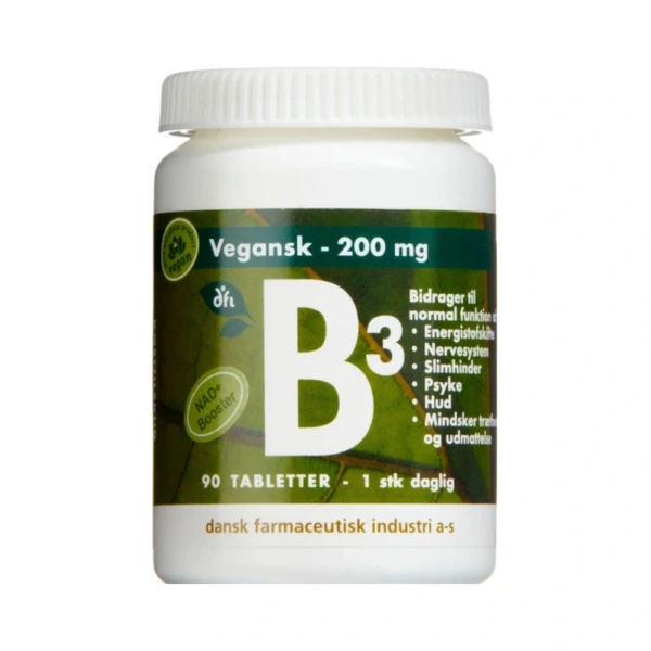 Grønne Vitaminer B3-Vitamin Tabletter – 90 stk