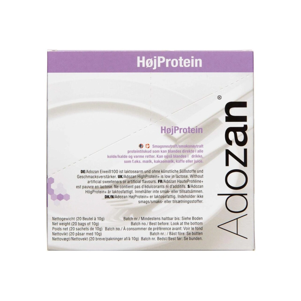 Adozan Pulver HøjProtein - 20 x 10 g
