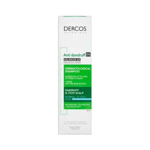 Vichy Dercos Skælshampoo 200 ml – Normal/Fedtet Hovedbund