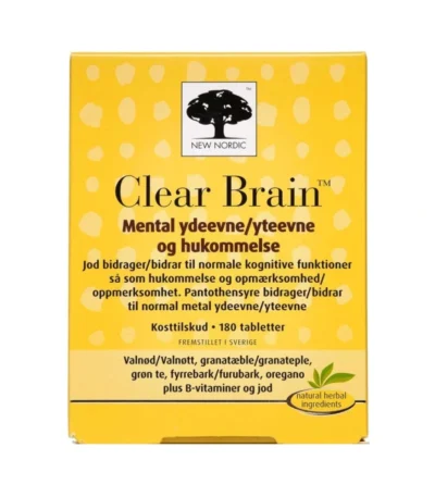 New Nordic Clear Brain – 180 stk