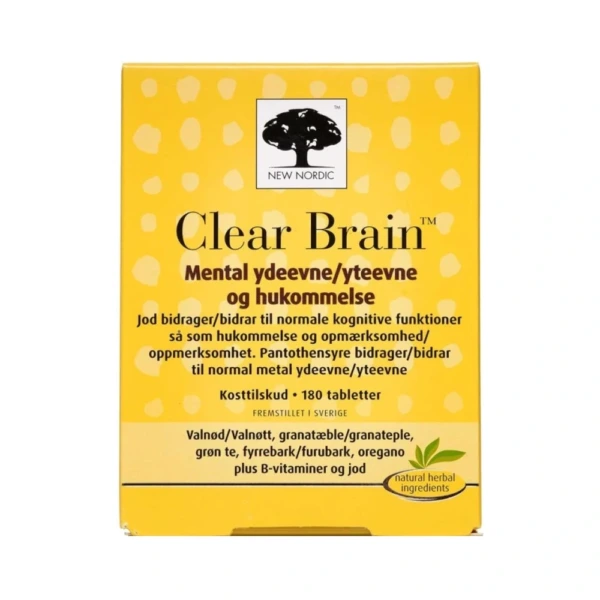 New Nordic Clear Brain – 180 stk