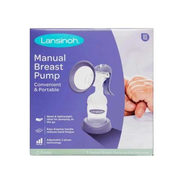 Lansinoh Manuel Brystpumpe – 1 stk