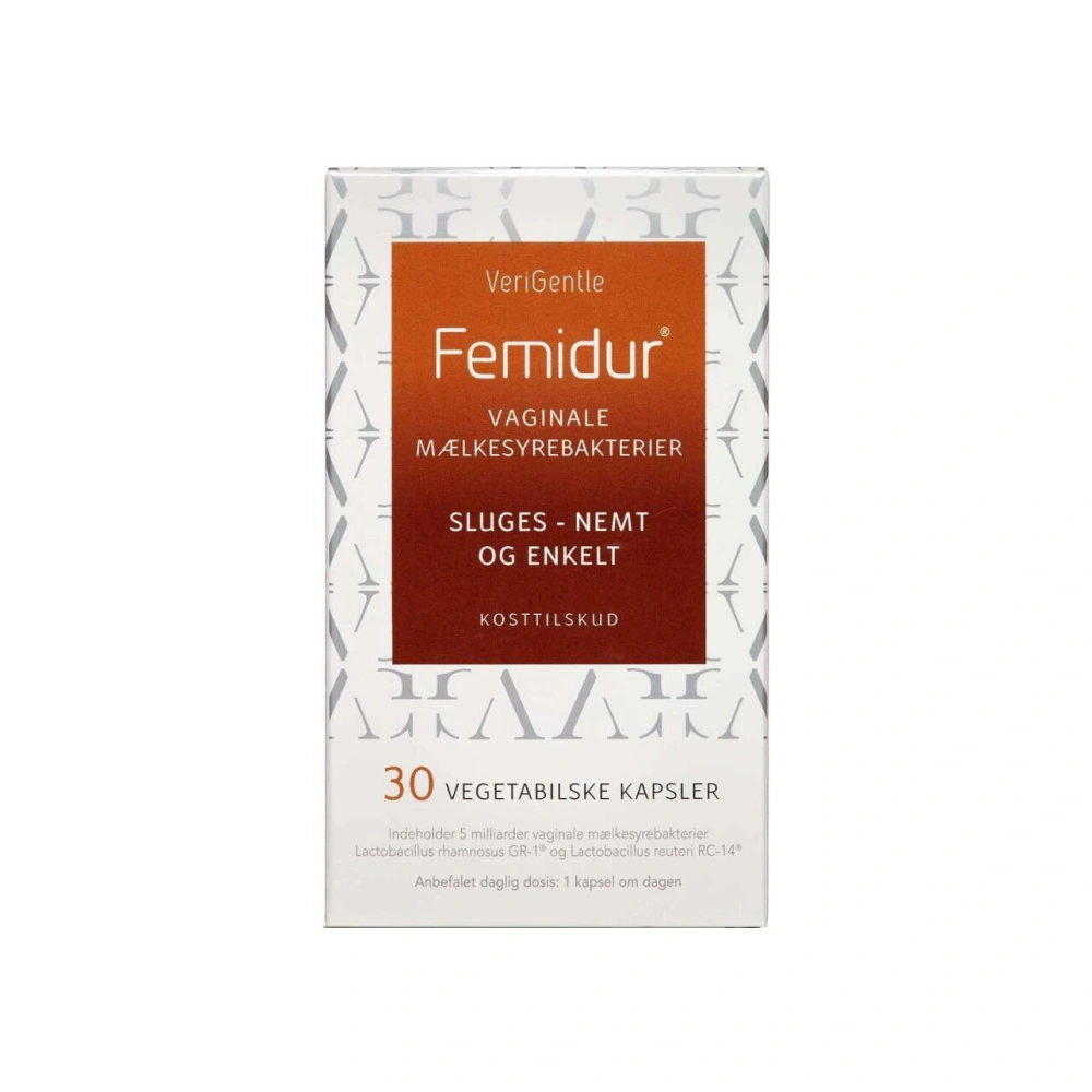 Femidur Oral Vaginale Mælkesyrebakterier - 30 kaps