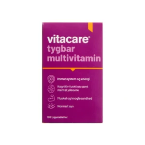 Vitacare Tygbar Multivitamin Skovbærsmag – 100 stk