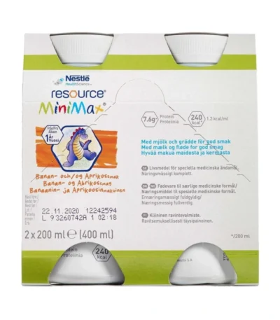 Resource MiniMax Banan/Abrikos – 2 x 200 ml