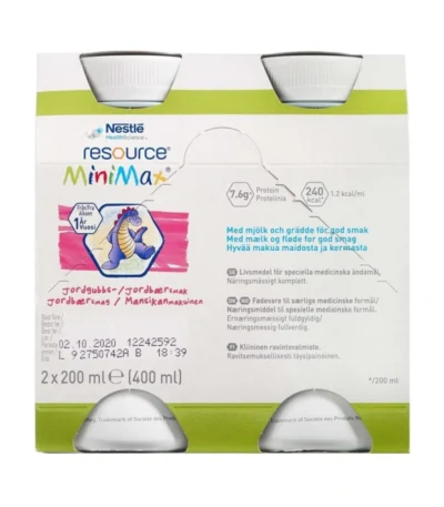 Resource MiniMax Jordbær – 2 x 200 ml