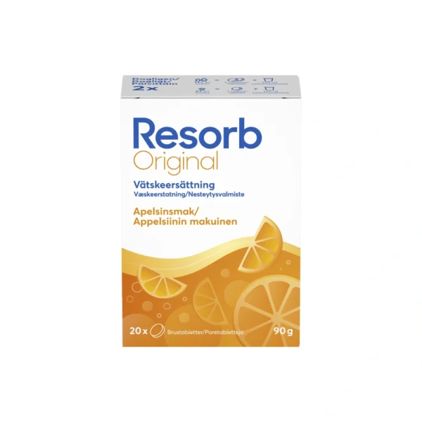 Resorb Original Appelsin - 2 x 10 brusetabletter