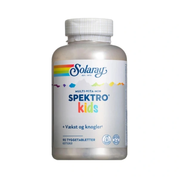 Solaray Spektro Kids Multivitamin Tyggetabletter – 90 stk
