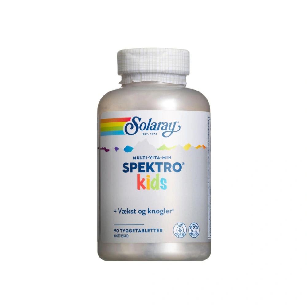 Solaray Spektro Kids Multivitamin Tyggetabletter – 90 stk