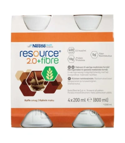 Resource 2.0 + Fibre Kaffe – 4 x 200 ml