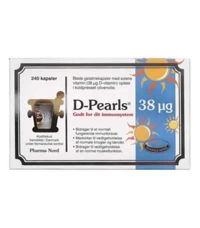 Pharma Nord D-Pearls 38µg – 240 stk