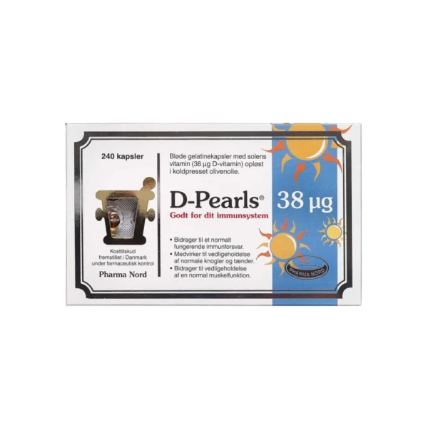 Pharma Nord D-Pearls 38µg – 240 stk