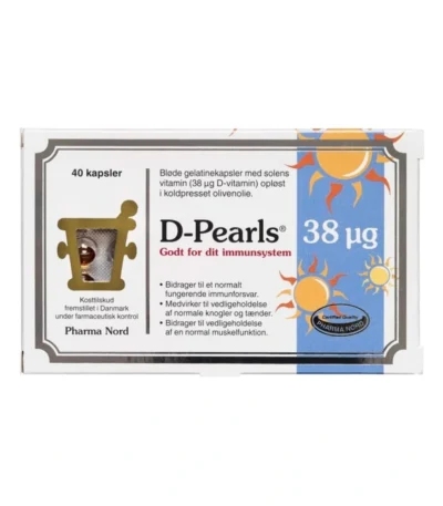 Pharma Nord D-Pearls 38µg – 40 stk