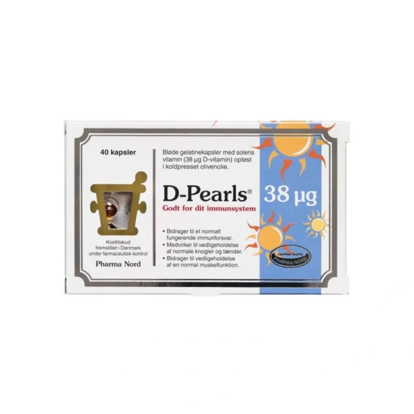 Pharma Nord D-Pearls 38µg – 40 stk