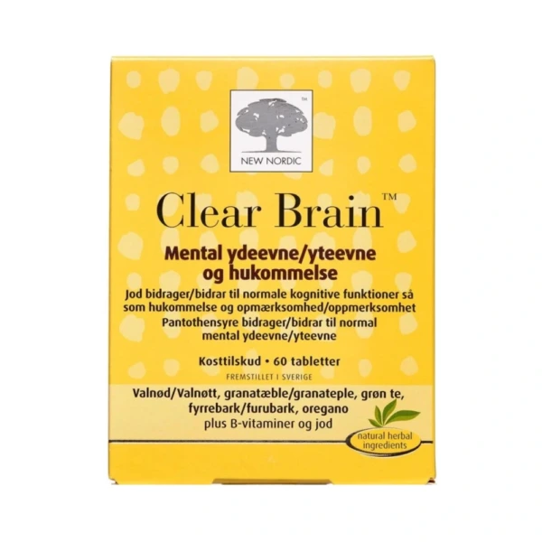 New Nordic Clear Brain – 60 stk