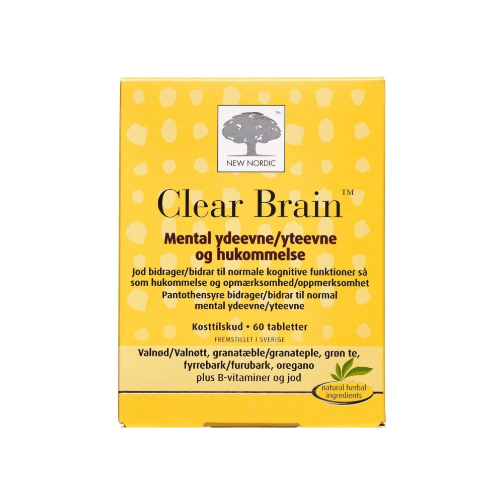 New Nordic Clear Brain – 60 stk