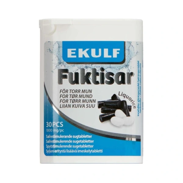 EKULF Fuktisar Liquorice – 30 stk