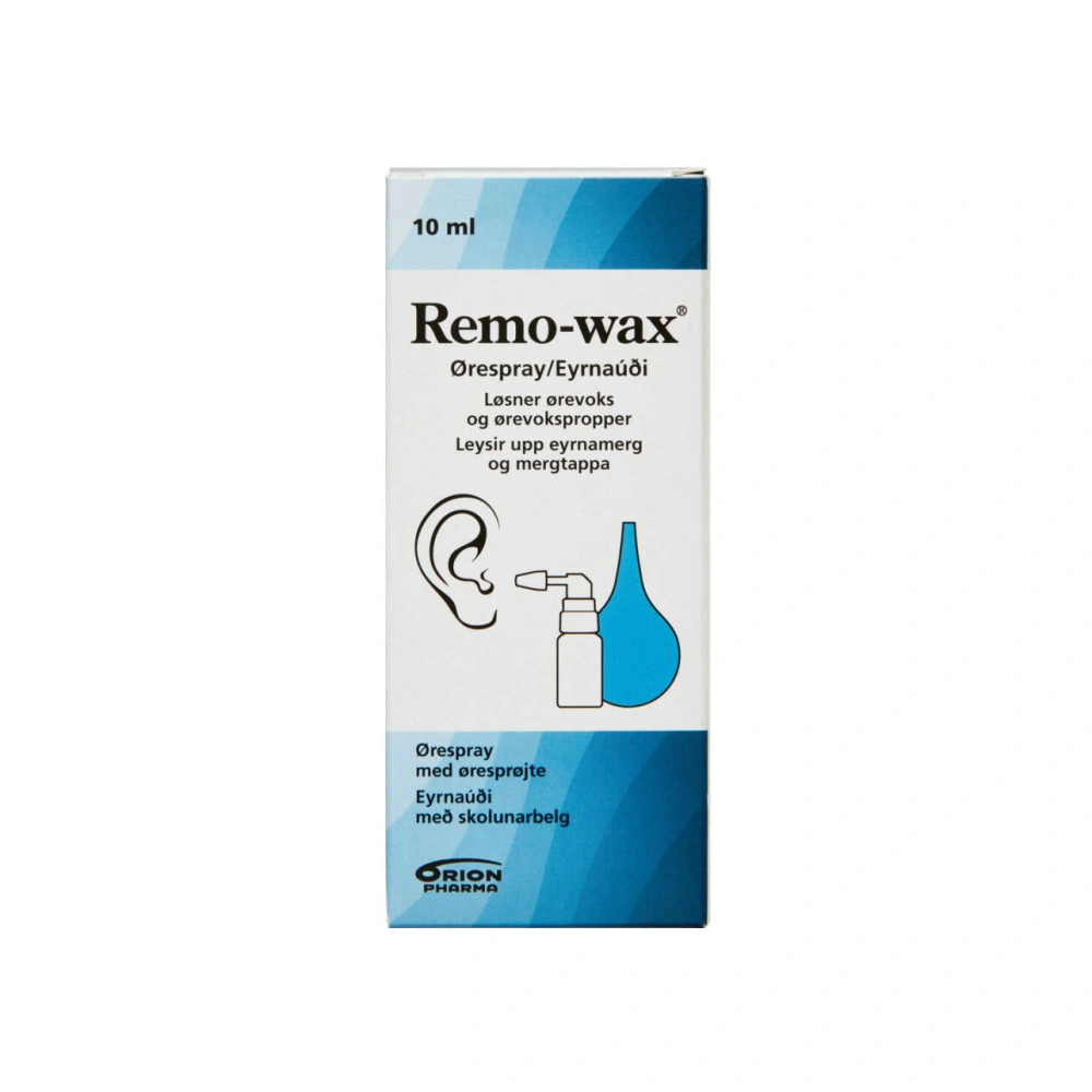 Remo-wax Ørespray med Øresprøjte – 10 ml