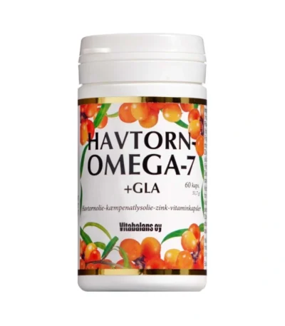 Vitabalans Havtorn Omega 7 +GLA kapsler – 60 stk