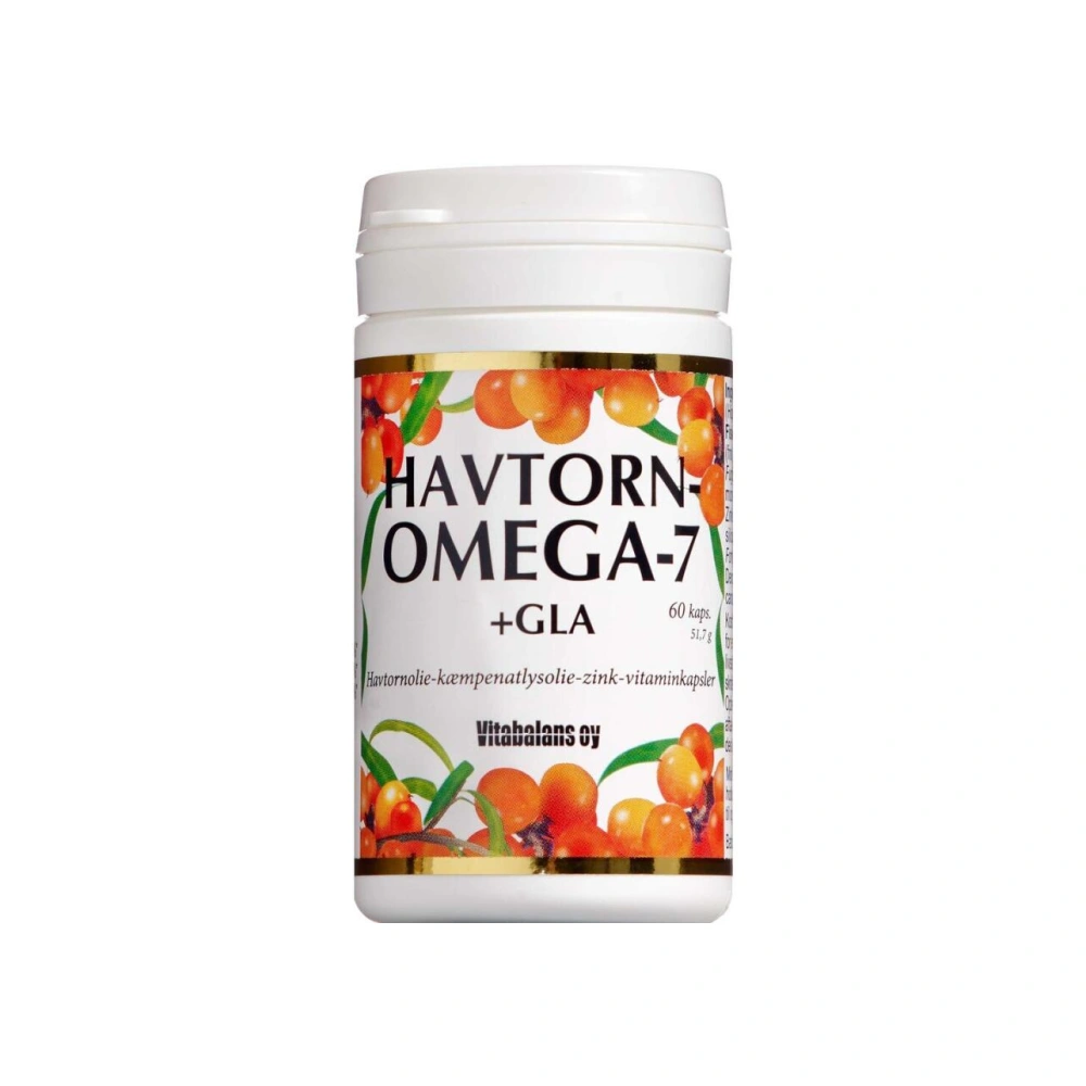 Vitabalans Havtorn Omega 7 +GLA kapsler – 60 stk
